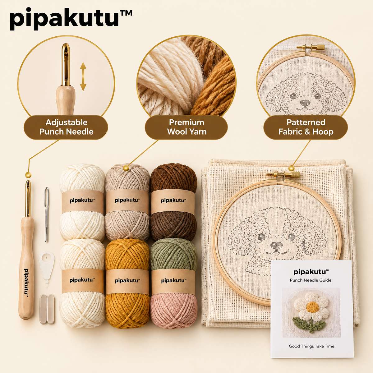 pipakutu™ LoopArt Punch Needle Kit