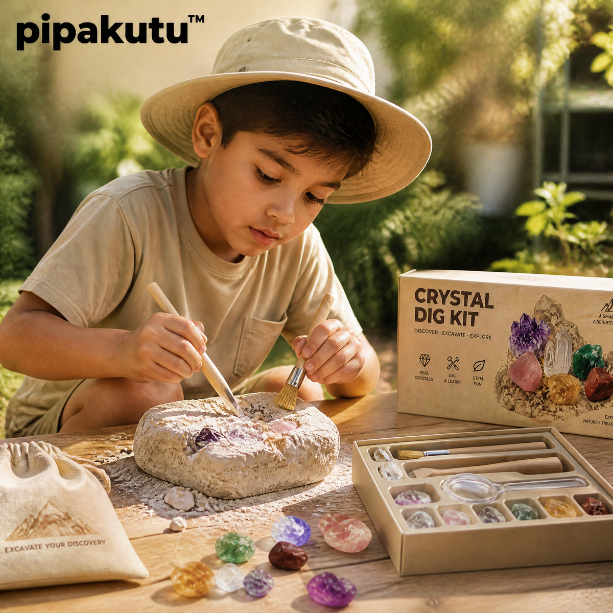 pipakutu™ GeoQuest Crystal Discovery Kit