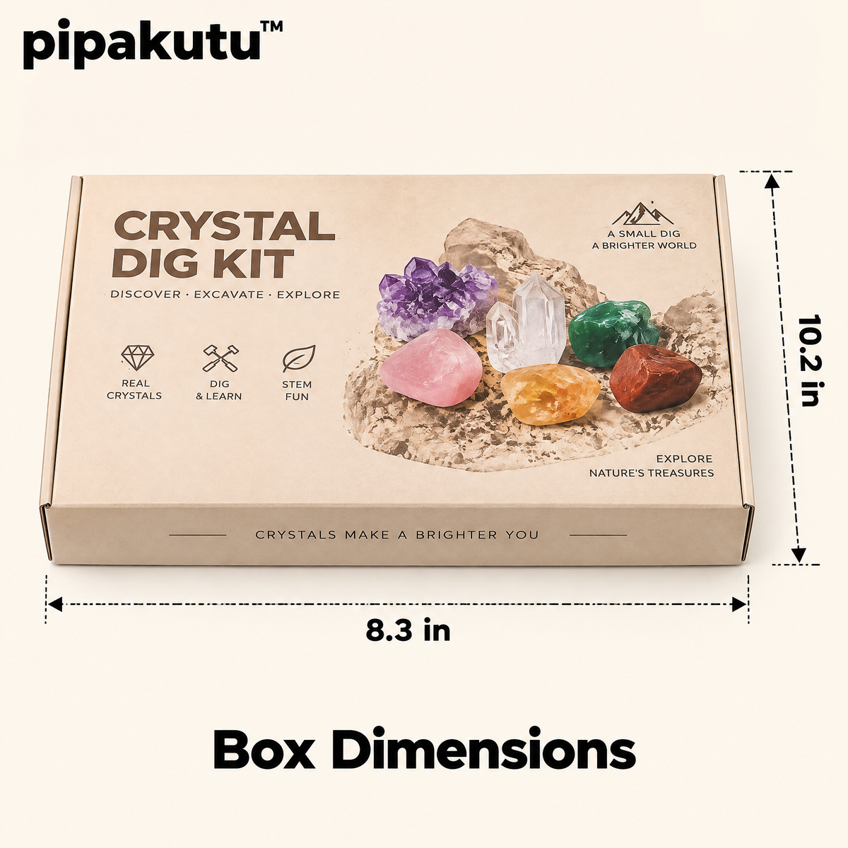 pipakutu™ GeoQuest Crystal Discovery Kit
