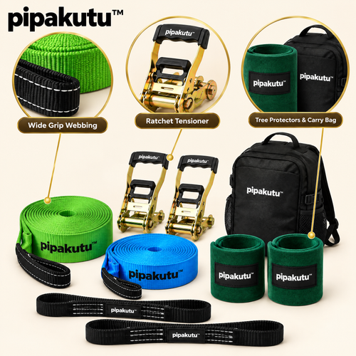 pipakutu™ BalanceTrail Slackline Set