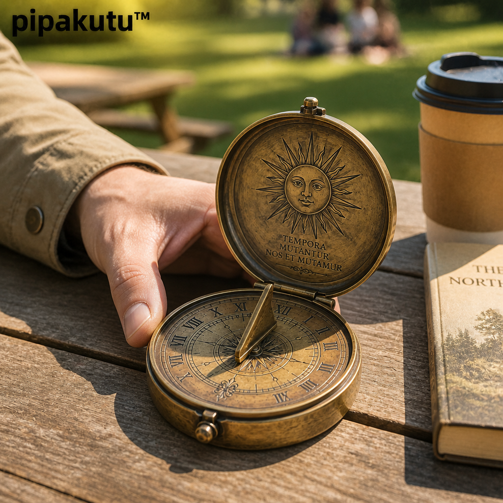 pipakutu™ SolarTime Pocket Sundial