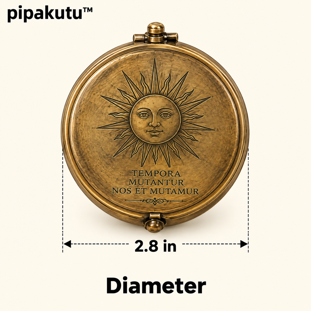 pipakutu™ SolarTime Pocket Sundial