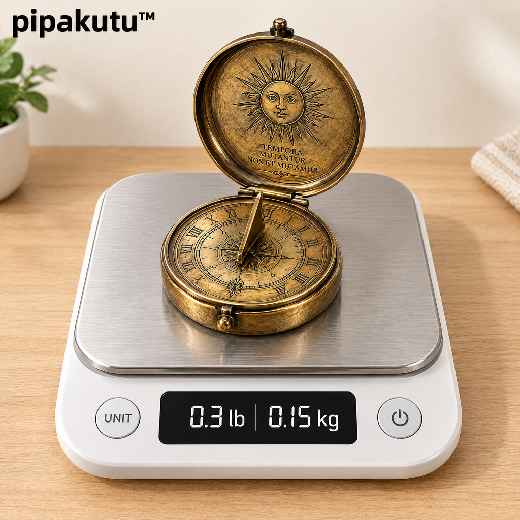 pipakutu™ SolarTime Pocket Sundial