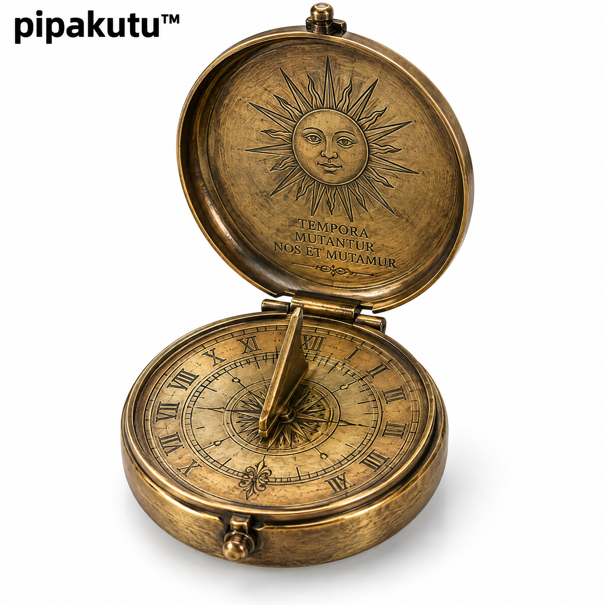 pipakutu™ SolarTime Pocket Sundial