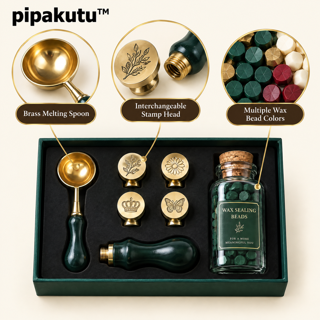 pipakutu™ LetterMuse Wax Seal Set