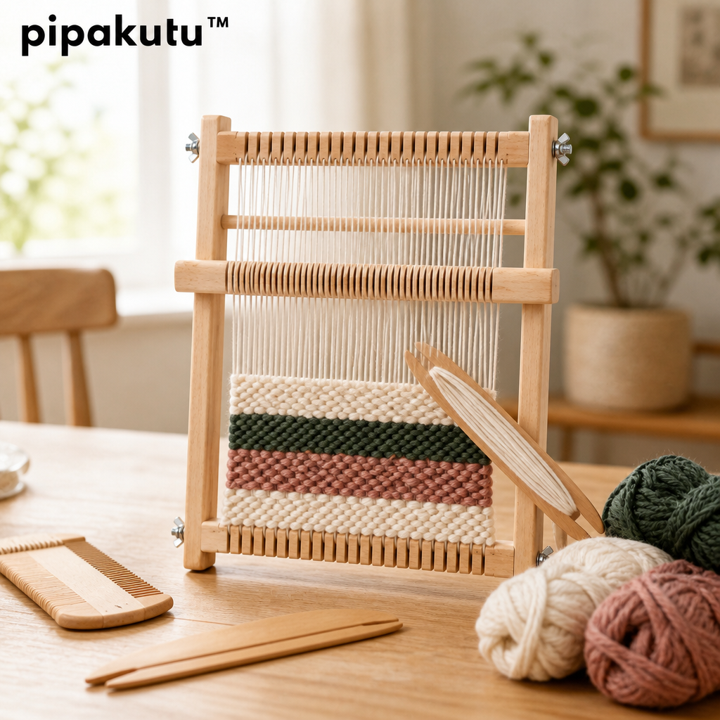 pipakutu™ ThreadNest Mini Weaving Loom