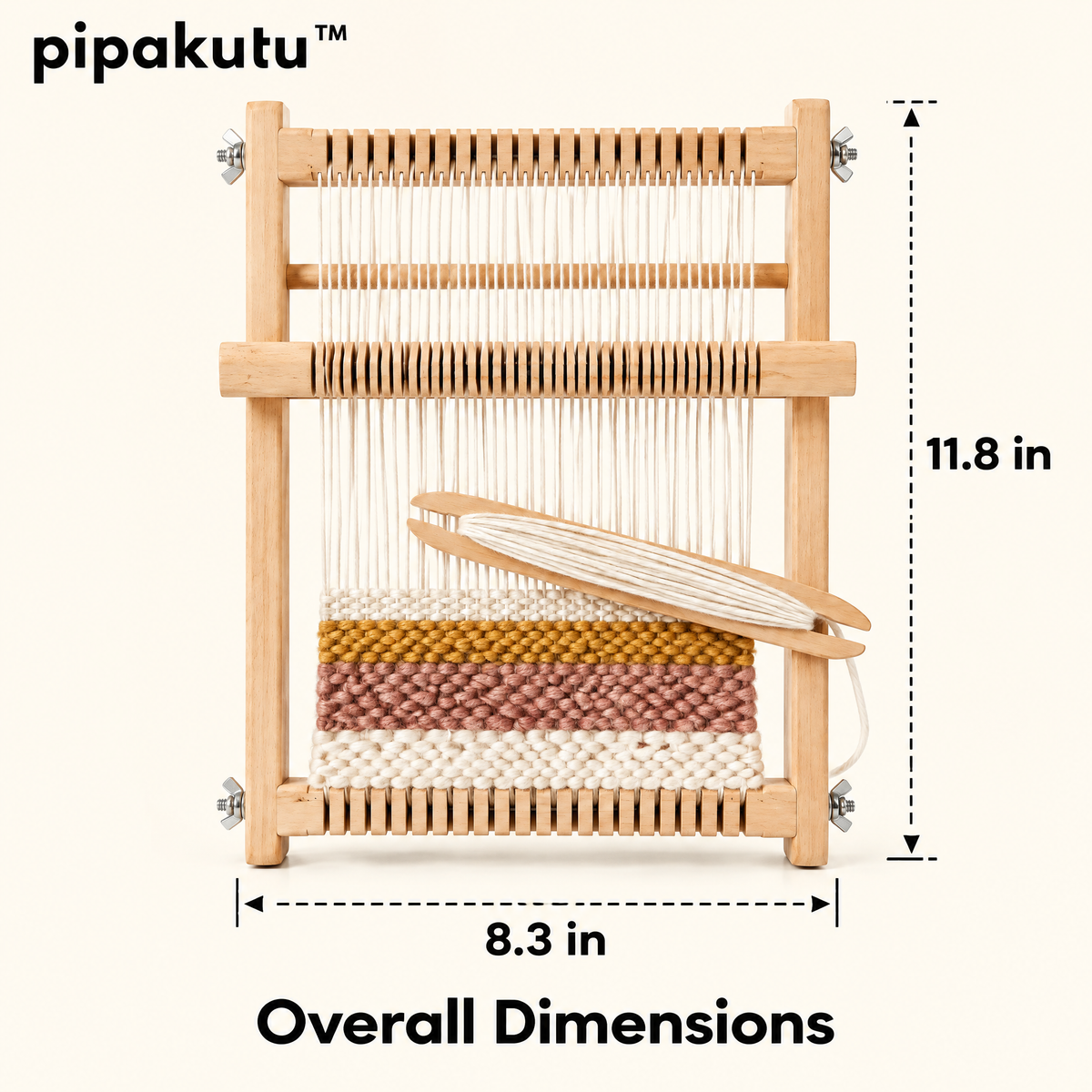 pipakutu™ ThreadNest Mini Weaving Loom