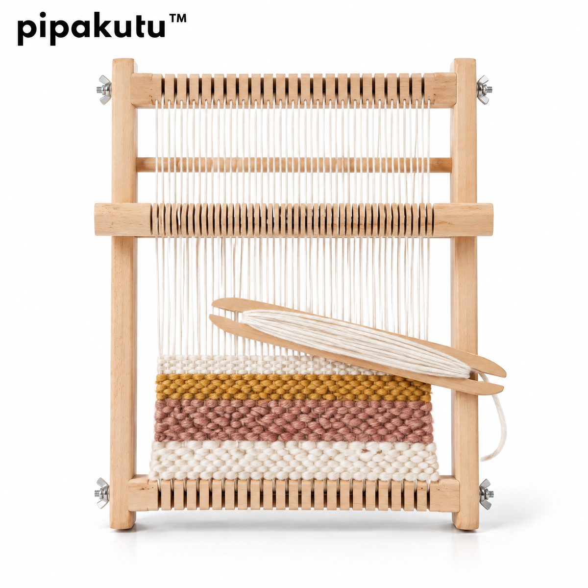 pipakutu™ ThreadNest Mini Weaving Loom
